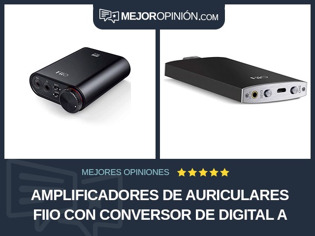 Amplificadores de auriculares FiiO Con conversor de digital a analógico