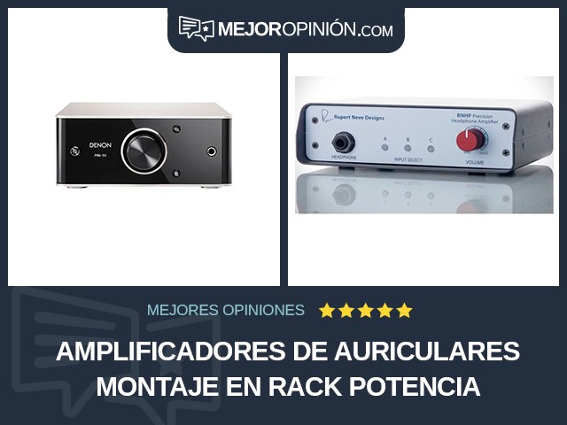 Amplificadores de auriculares Montaje en rack Potencia