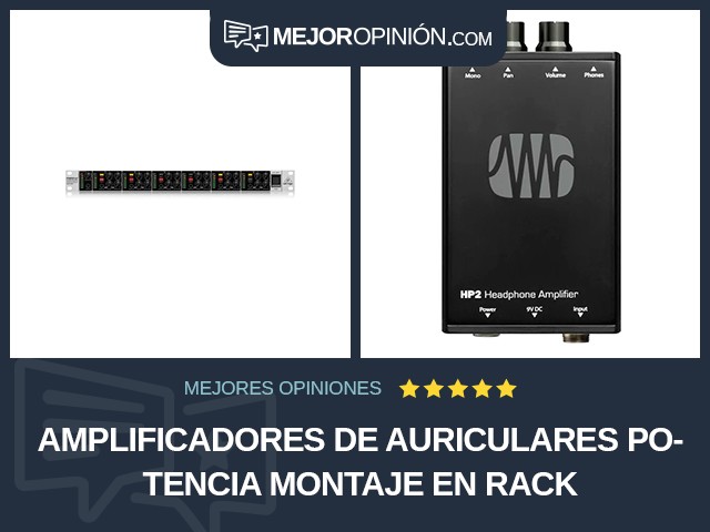 Amplificadores de auriculares Potencia Montaje en rack