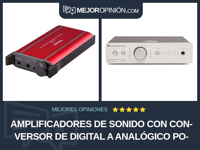 Amplificadores de sonido Con conversor de digital a analógico Potencia