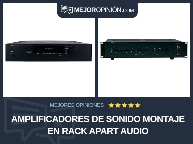 Amplificadores de sonido Montaje en rack Apart Audio