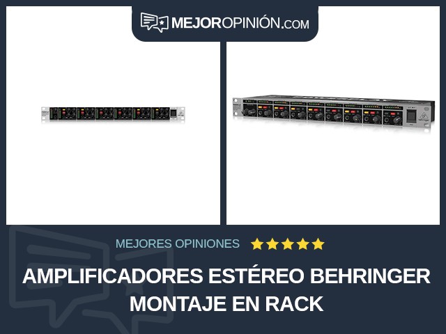 Amplificadores estéreo BEHRINGER Montaje en rack