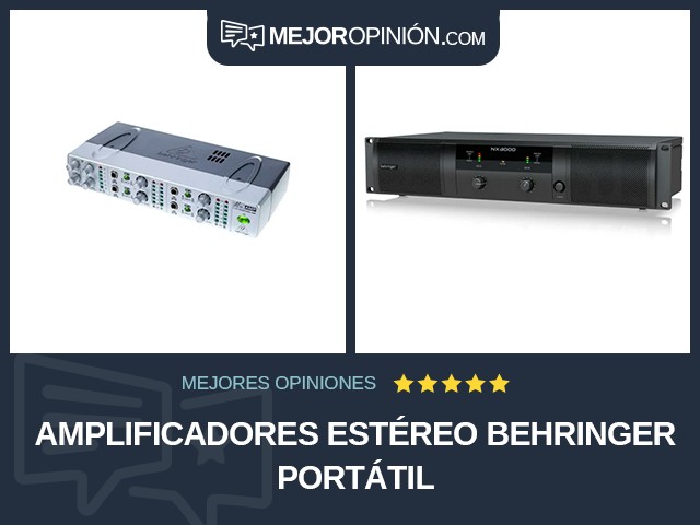 Amplificadores estéreo BEHRINGER Portátil