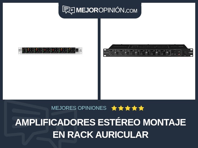 Amplificadores estéreo Montaje en rack Auricular