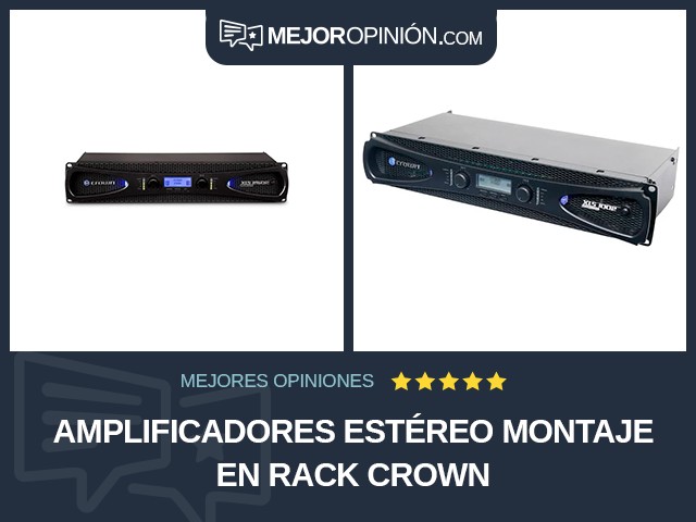 Amplificadores estéreo Montaje en rack Crown