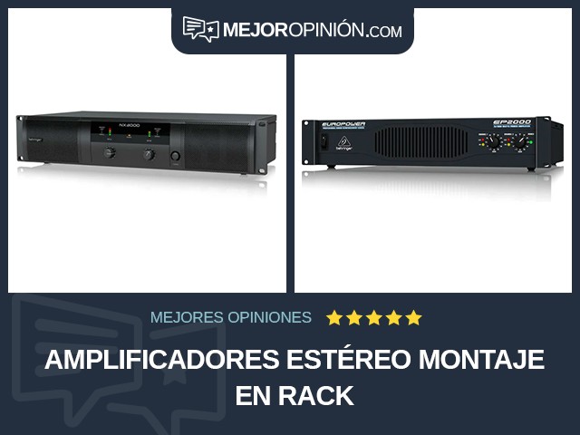 Amplificadores estéreo Montaje en rack