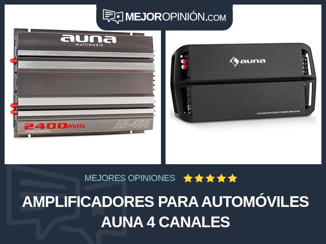 Amplificadores para automóviles Auna 4 canales