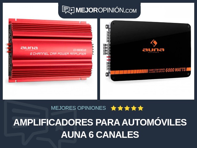 Amplificadores para automóviles Auna 6 canales