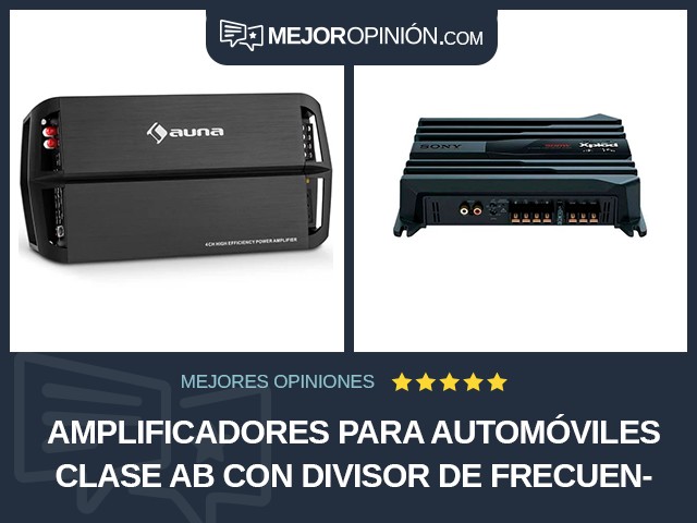 Amplificadores para automóviles Clase AB Con divisor de frecuencia