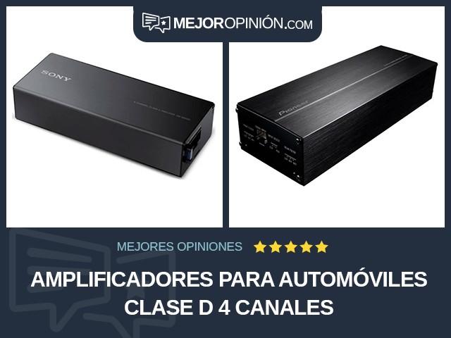 Amplificadores para automóviles Clase D 4 canales