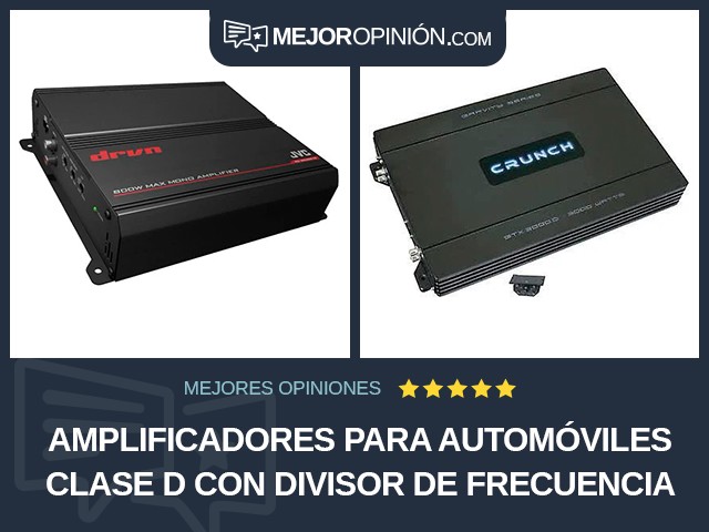 Amplificadores para automóviles Clase D Con divisor de frecuencia