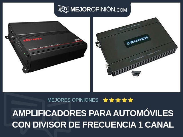 Amplificadores para automóviles Con divisor de frecuencia 1 canal