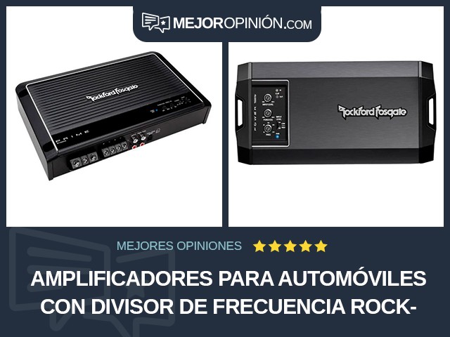 Amplificadores para automóviles Con divisor de frecuencia Rockford Fosgate