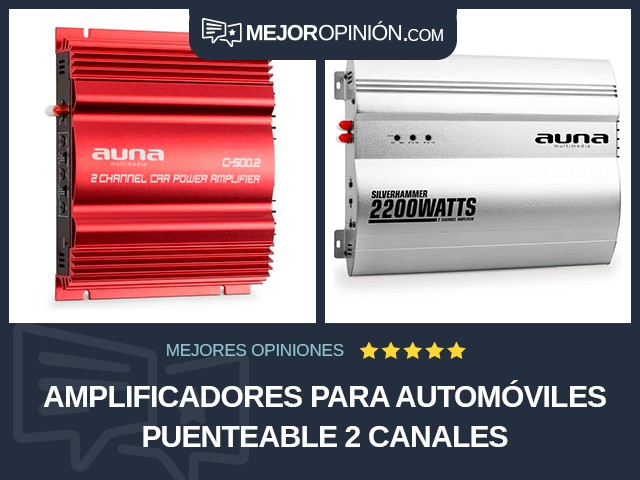 Amplificadores para automóviles Puenteable 2 canales