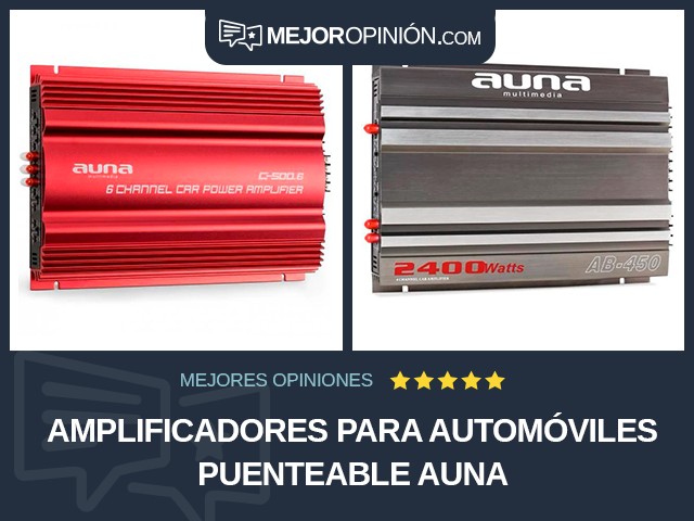 Amplificadores para automóviles Puenteable Auna