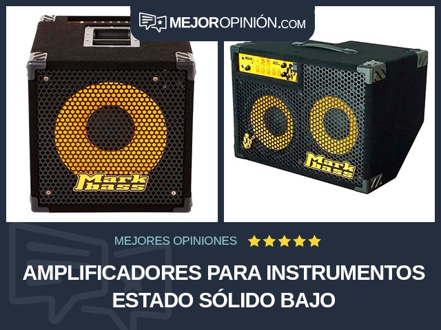 Amplificadores para instrumentos Estado sólido Bajo