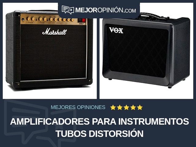 Amplificadores para instrumentos Tubos Distorsión