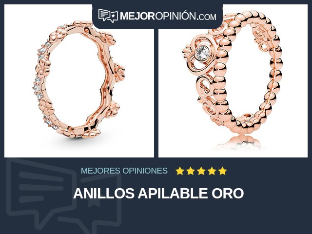 Anillos Apilable Oro