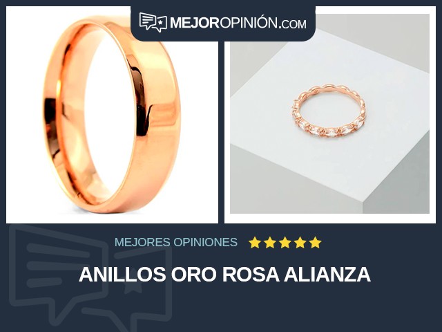 Anillos Oro rosa Alianza