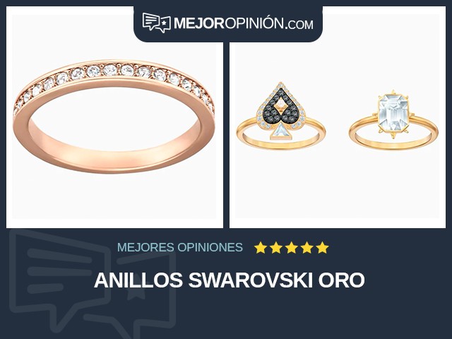 Anillos Swarovski Oro