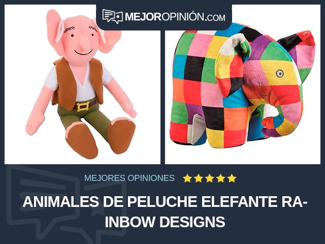 Animales de peluche Elefante Rainbow Designs