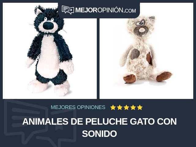 Animales de peluche Gato Con sonido