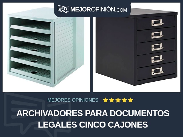 Archivadores Para documentos legales Cinco cajones