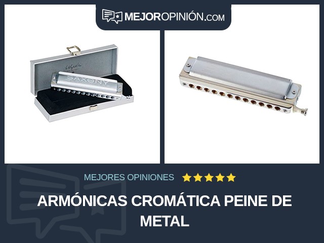 Armónicas Cromática Peine de metal