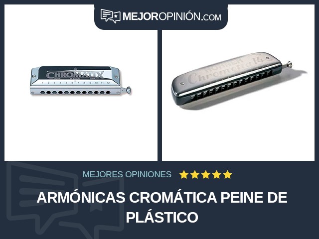 Armónicas Cromática Peine de plástico