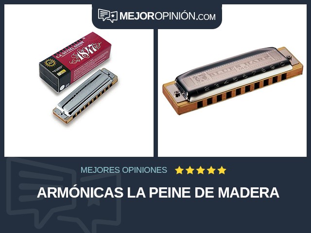 Armónicas La Peine de madera