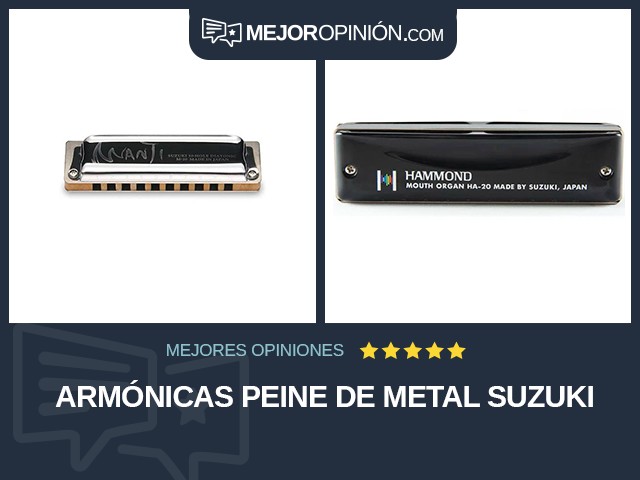 Armónicas Peine de metal Suzuki