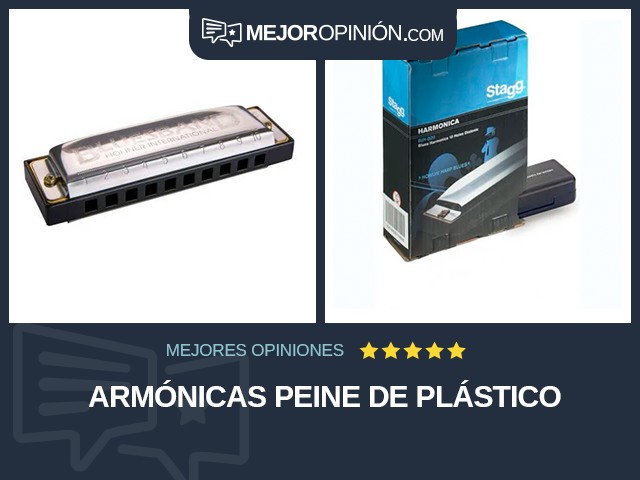 Armónicas Peine de plástico