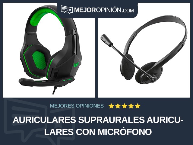 Auriculares Supraurales Auriculares con micrófono