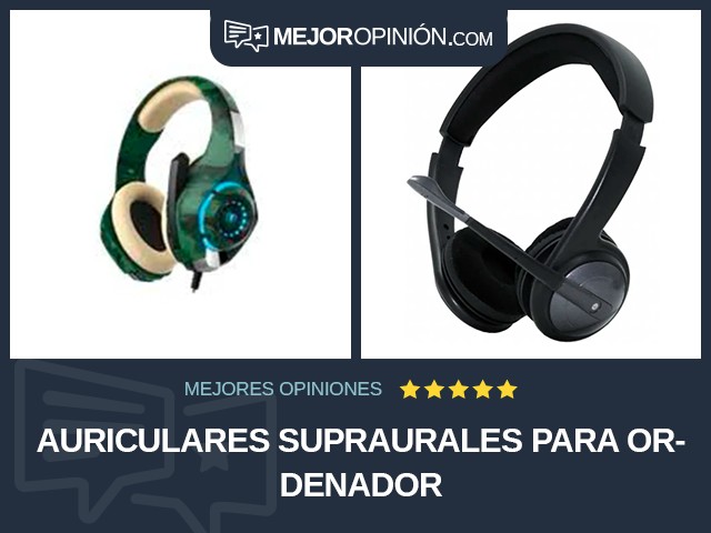 Auriculares Supraurales Para ordenador