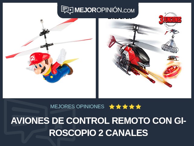 Aviones de control remoto Con giroscopio 2 canales