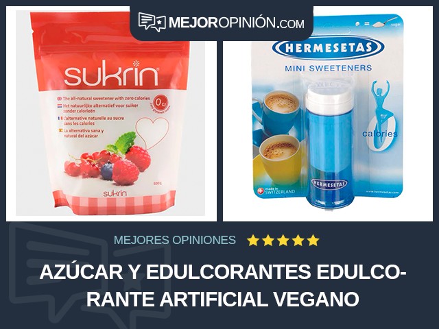 Azúcar y edulcorantes Edulcorante artificial Vegano