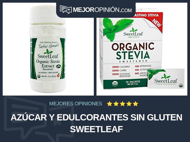 Azúcar y edulcorantes Sin gluten SweetLeaf