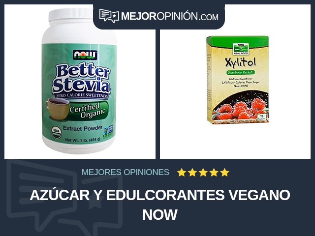 Azúcar y edulcorantes Vegano NOW