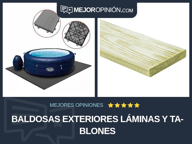 Baldosas Exteriores Láminas y tablones