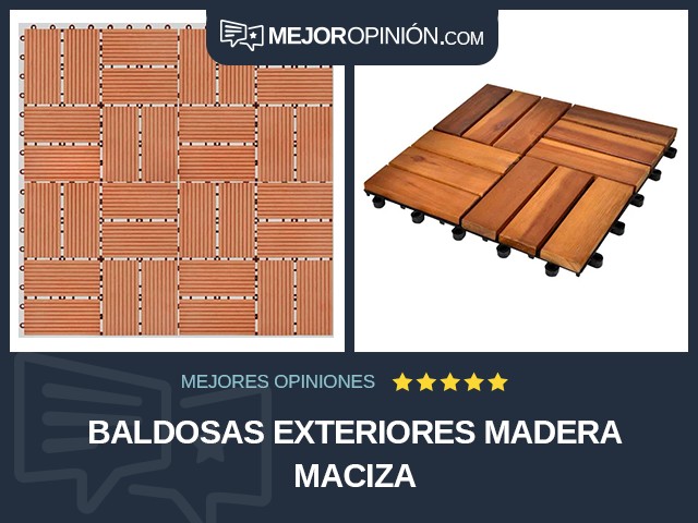 Baldosas Exteriores Madera maciza