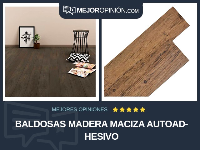 Baldosas Madera maciza Autoadhesivo