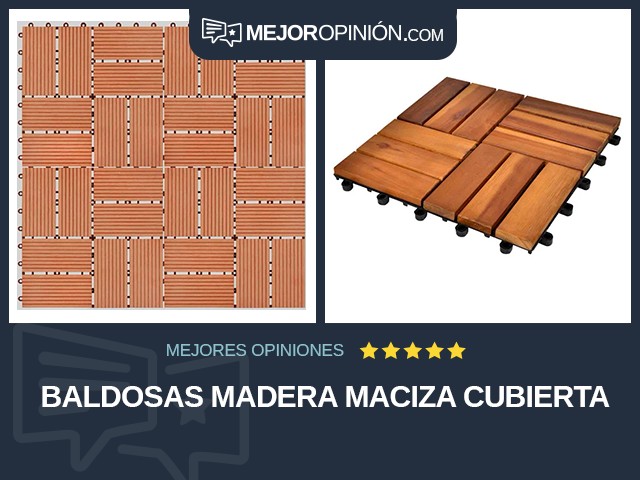 Baldosas Madera maciza Cubierta