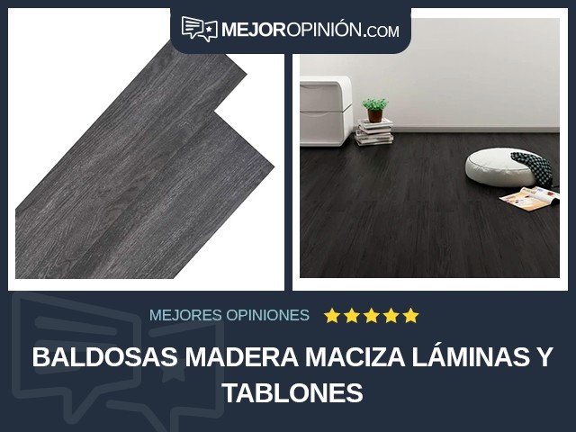 Baldosas Madera maciza Láminas y tablones