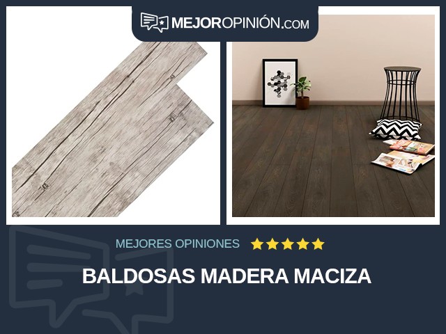 Baldosas Madera maciza