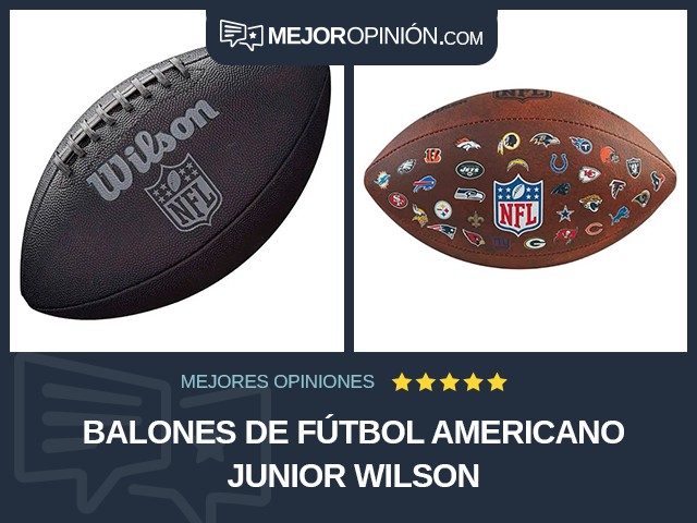 Balones de fútbol americano Junior Wilson