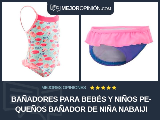 Bañadores para bebés y niños pequeños Bañador de niña Nabaiji