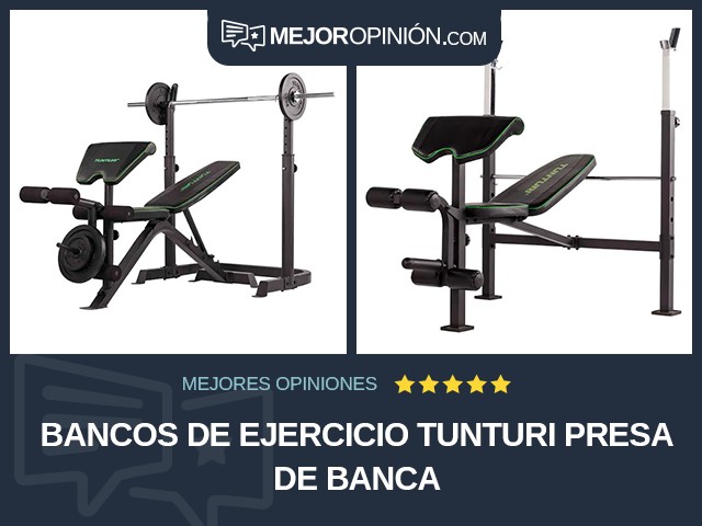 Bancos de ejercicio Tunturi Presa de banca