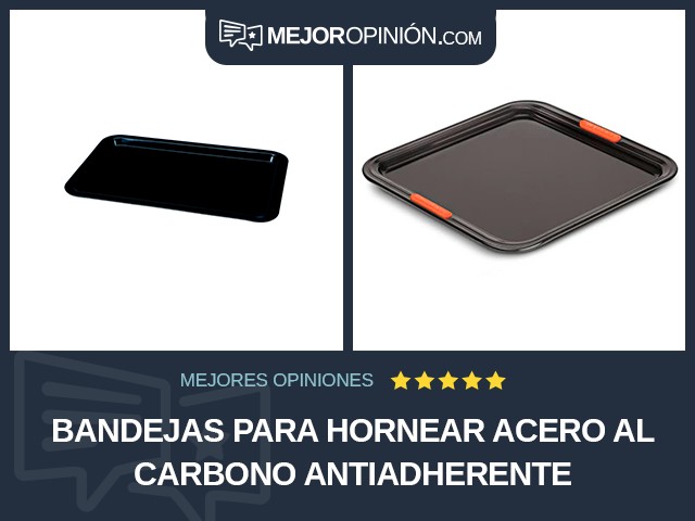 Bandejas para hornear Acero al carbono Antiadherente