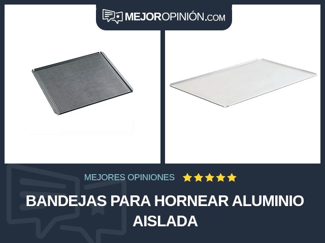 Bandejas para hornear Aluminio Aislada