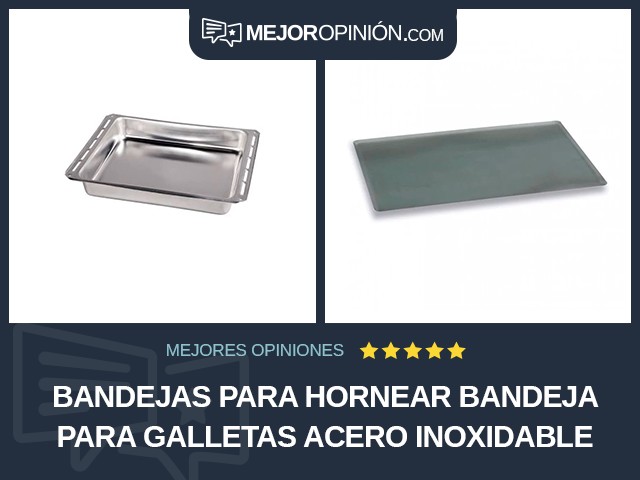 Bandejas para hornear Bandeja para galletas Acero inoxidable